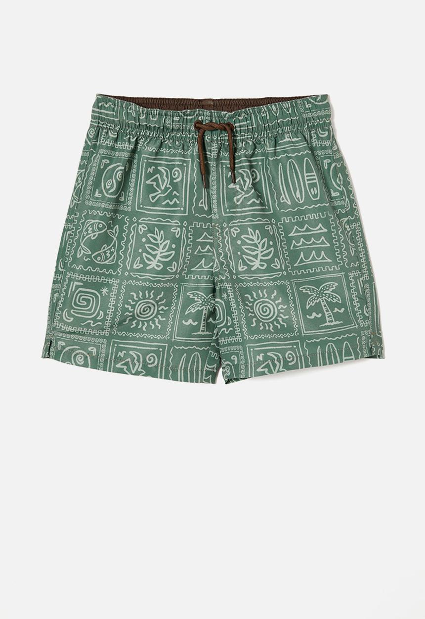 Cotton On - Bailey board short - swag green/deep sage medi coast