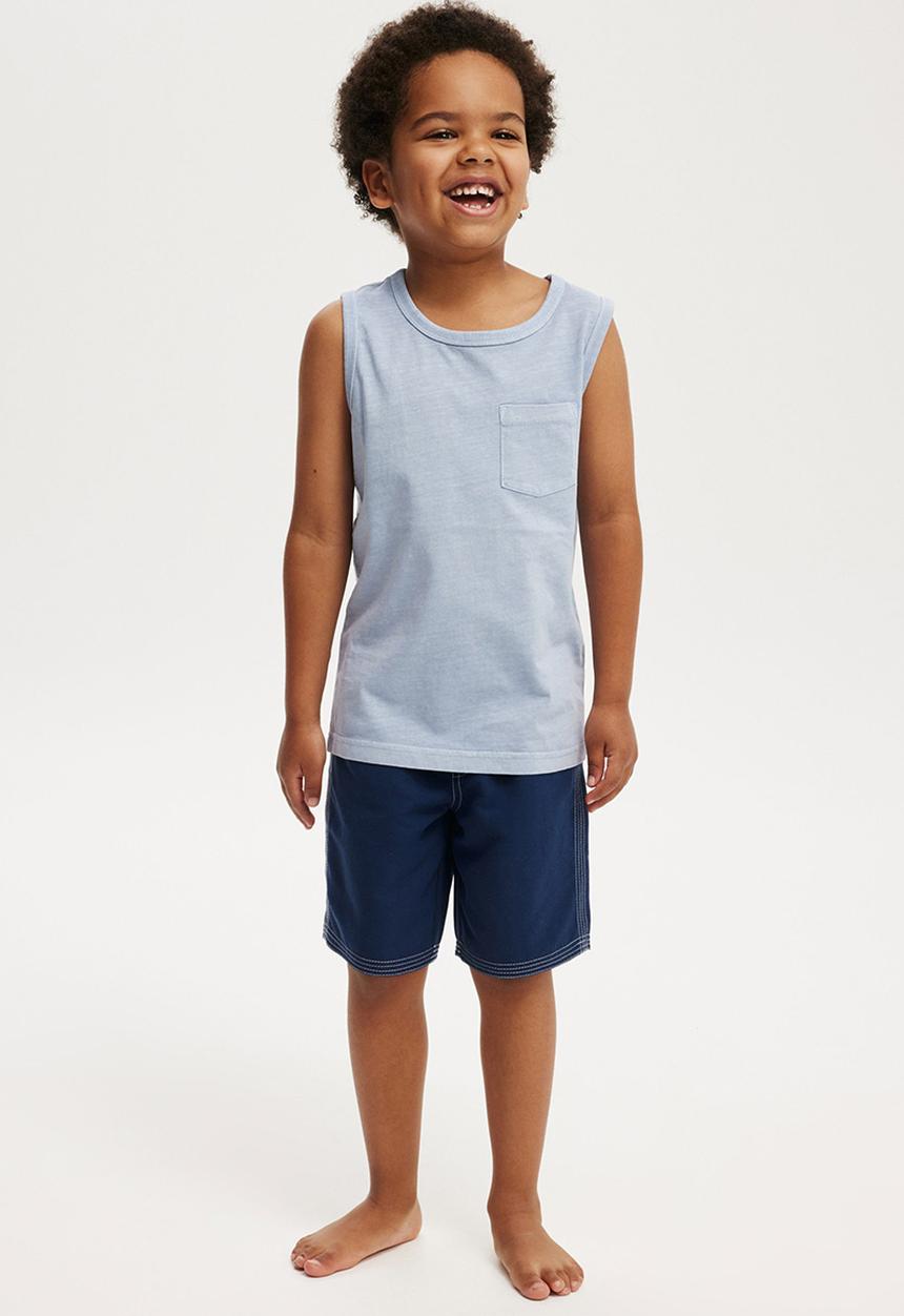 Cotton On - Bobby board short - in the navy/white stitch