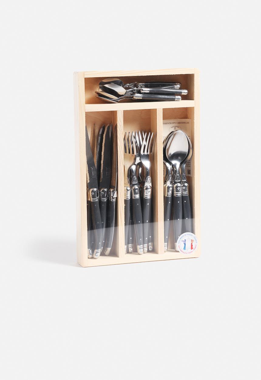 Superbalist Wine & Dine - Laguiole 24 Pce Tonic Grey Cutlery Set