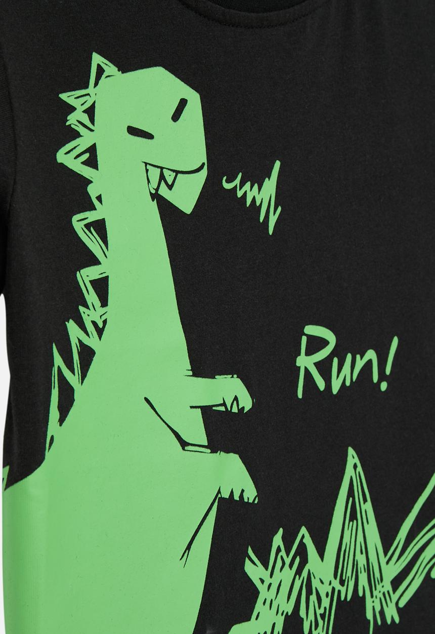 Pop Candy - Printed tee-black & green