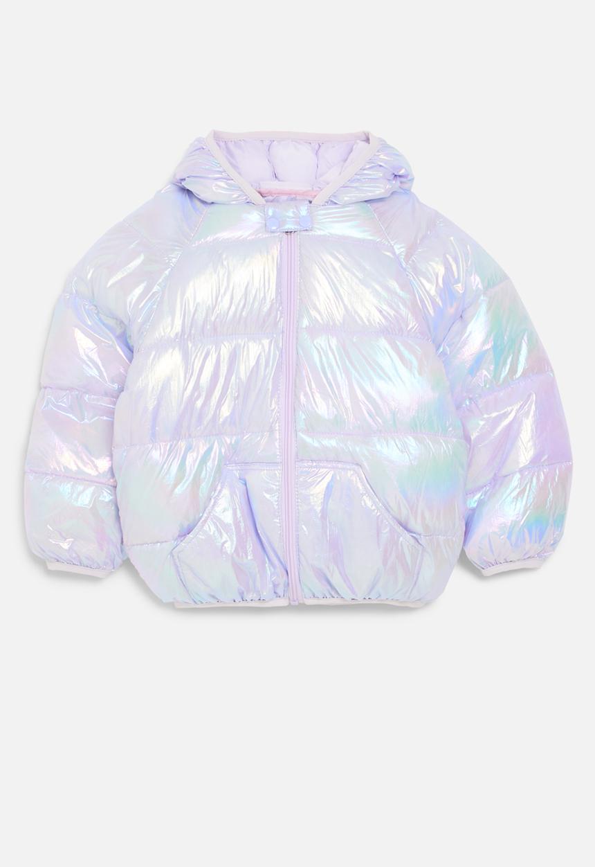Pop Candy - Metallic puffer jacket - iridescent