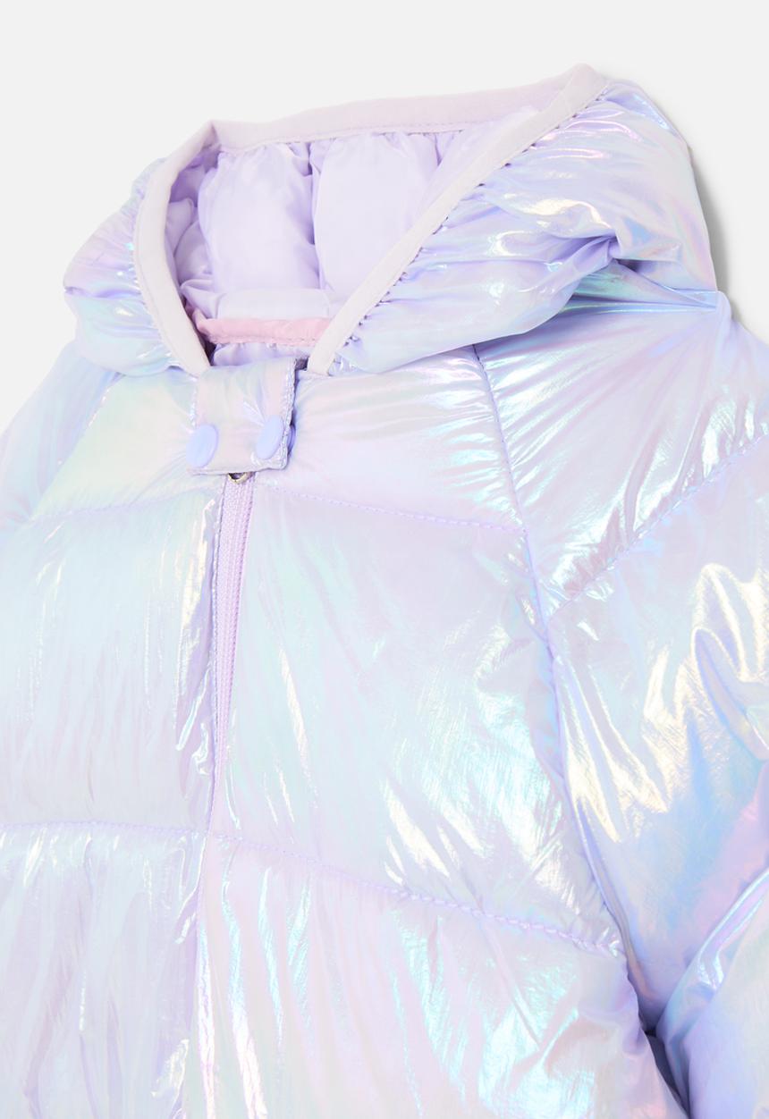 Pop Candy - Metallic puffer jacket - iridescent