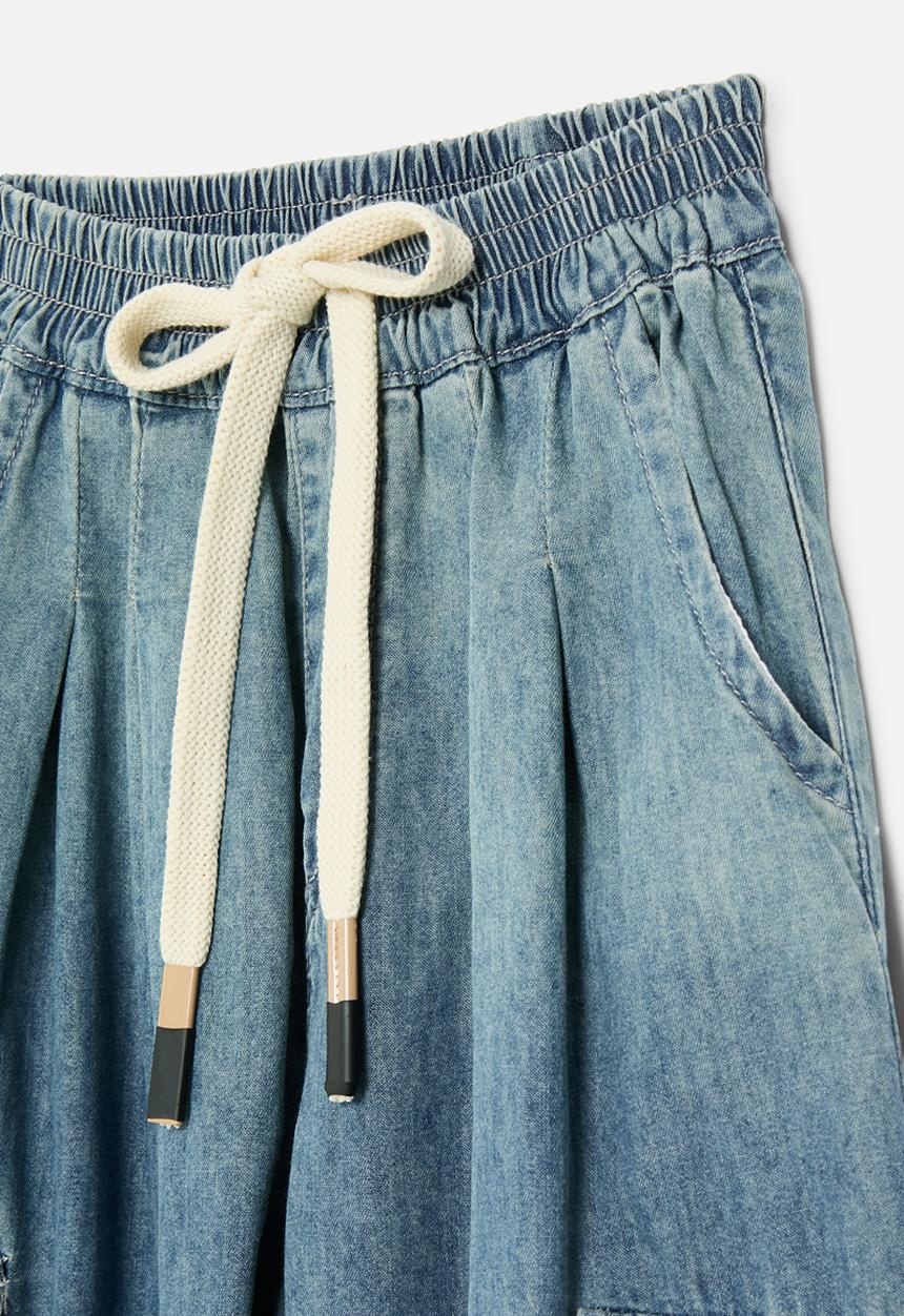 Pop Candy - Cuffed joggger-blue
