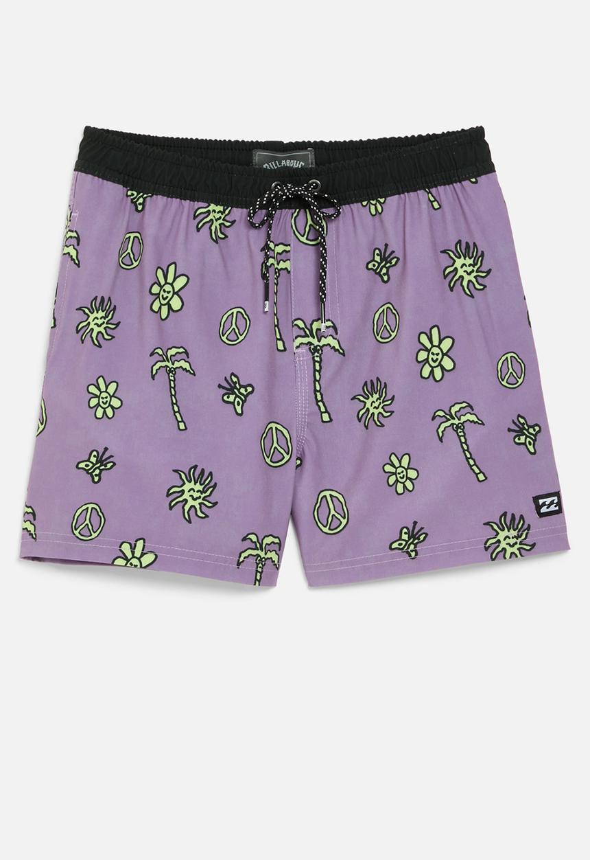 Billabong  - Sundays shady elastic - black & purple