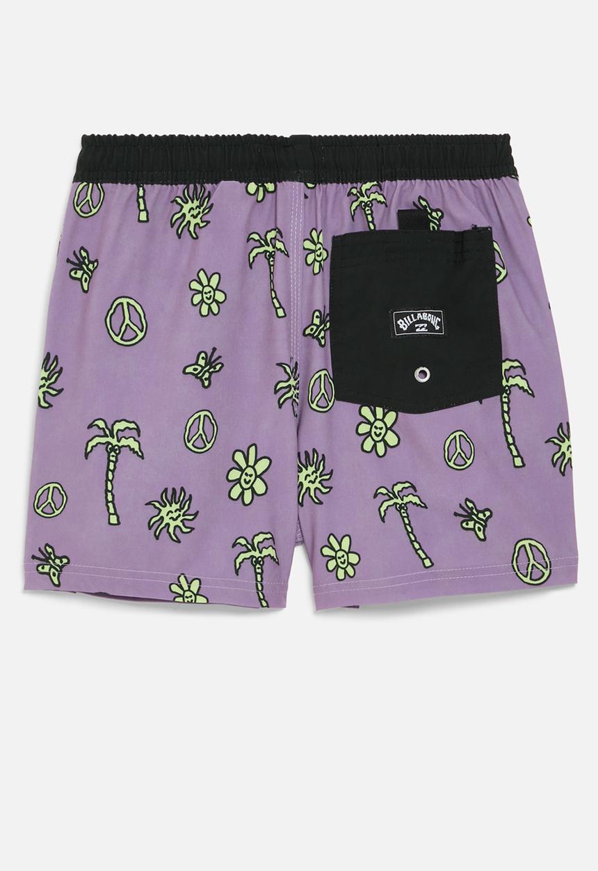 Billabong  - Sundays shady elastic - black & purple