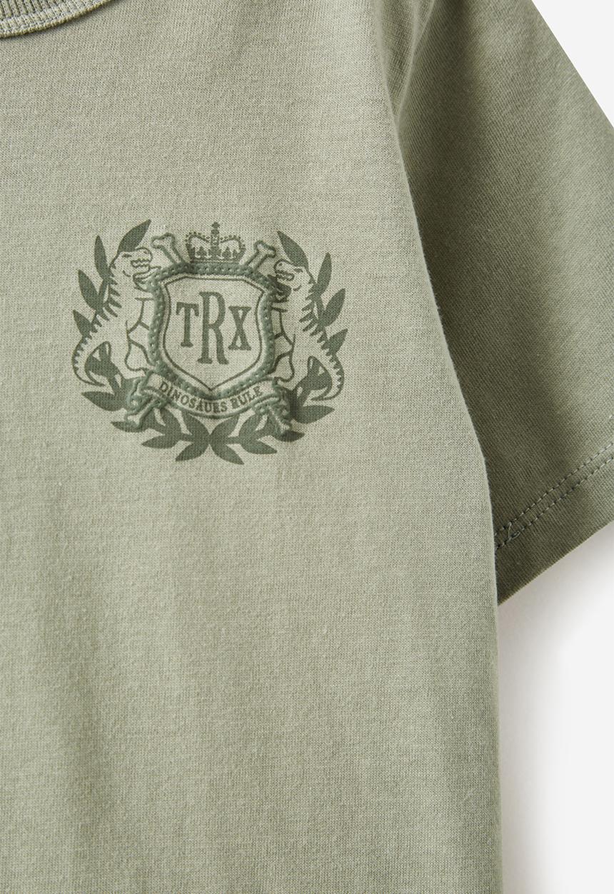 Cotton On - Kelce short sleeve pyjama set - deep sage/ gingham