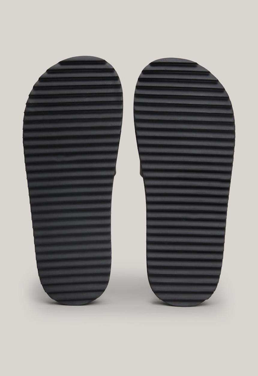 Tommy Hilfiger - Elevated flatform slide - black