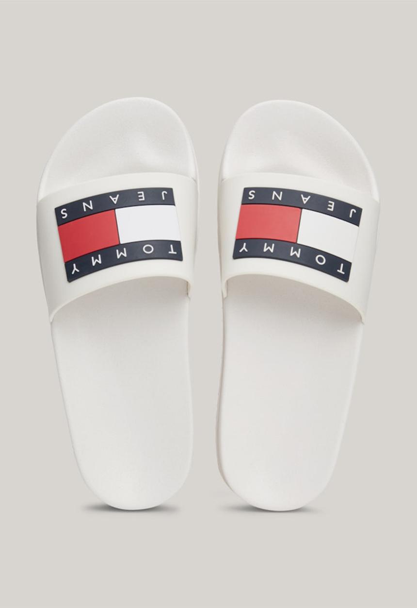 Tommy Hilfiger - Elevated flatform slide - ecru