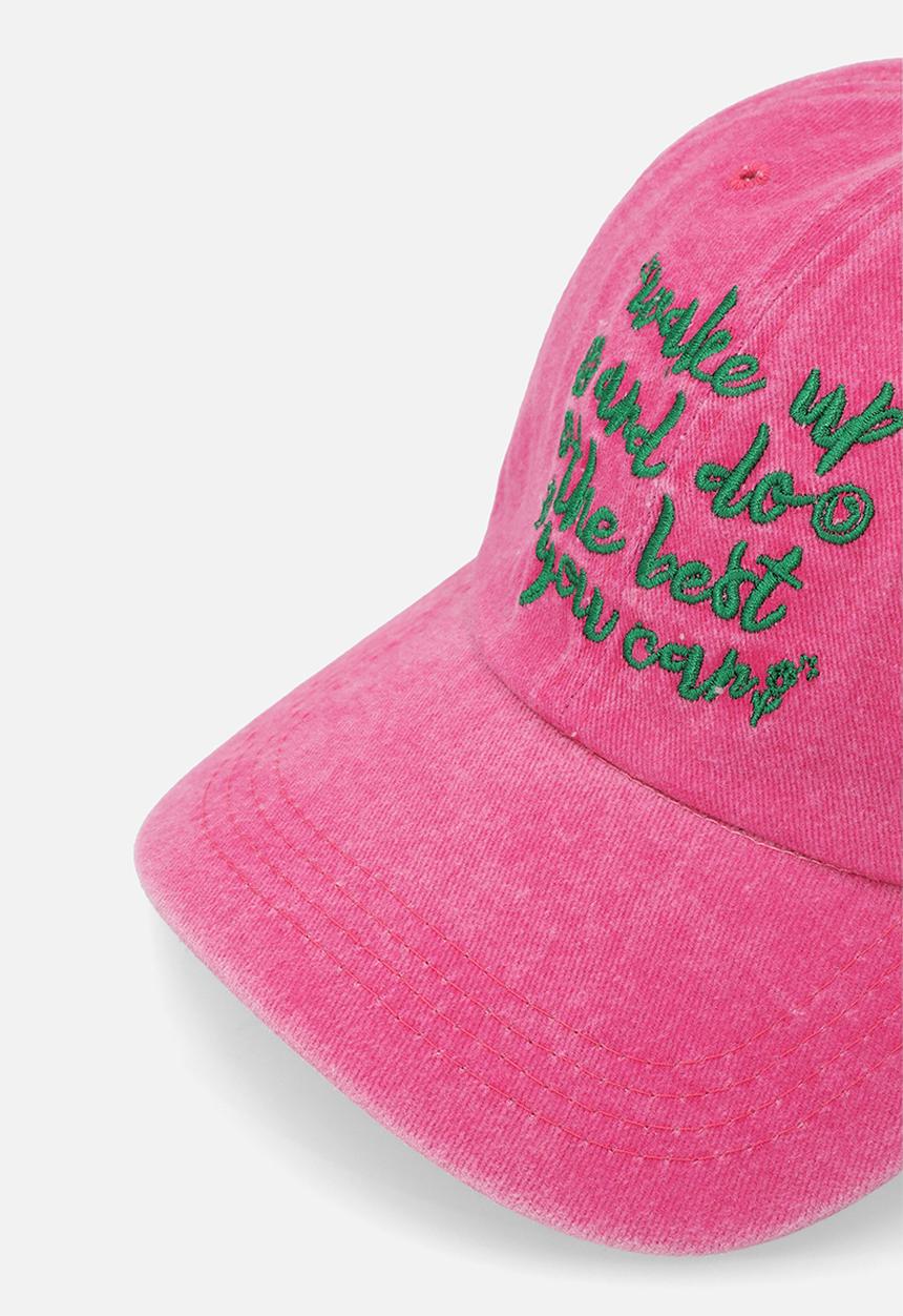 Superbalist - Scripted statement cap - pink