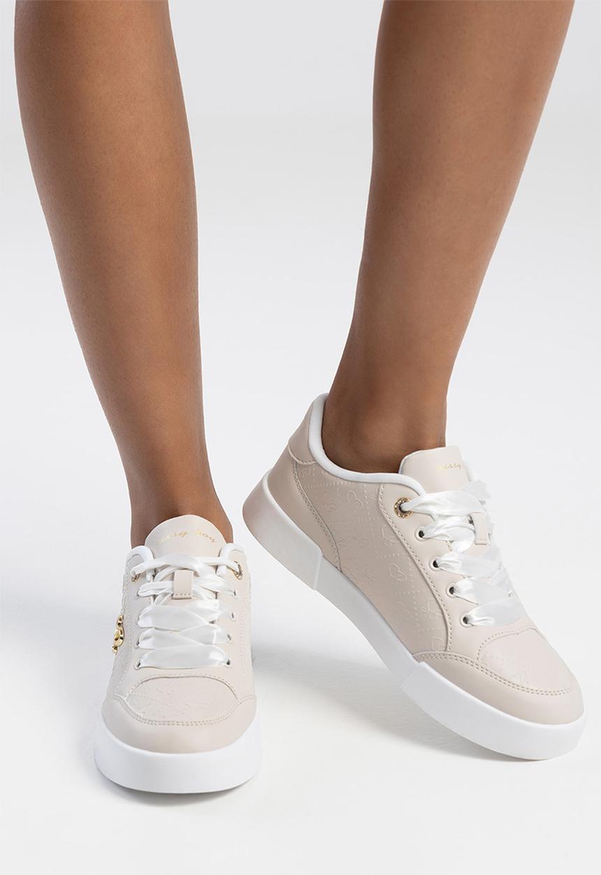 SISSY BOY - Embossed sneaker - stone