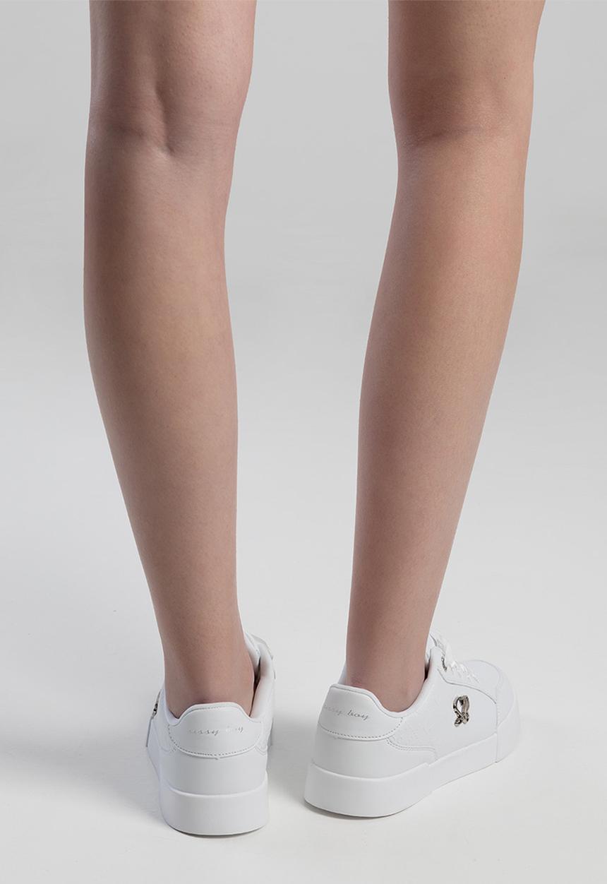 SISSY BOY - Embossed sneaker - white