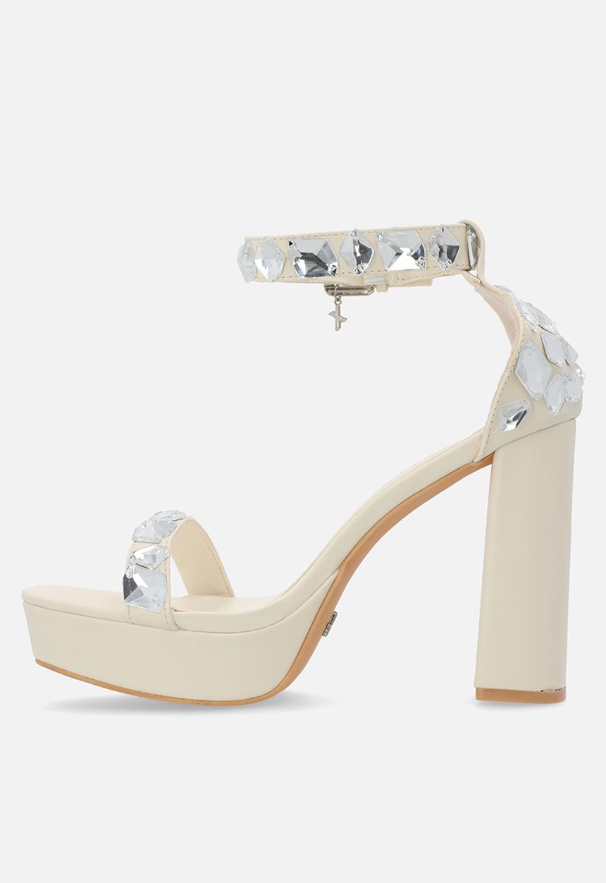 Rock & Co - London 1 platform heel - bone