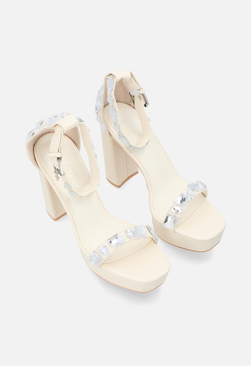 Rock & Co - London 1 platform heel - bone