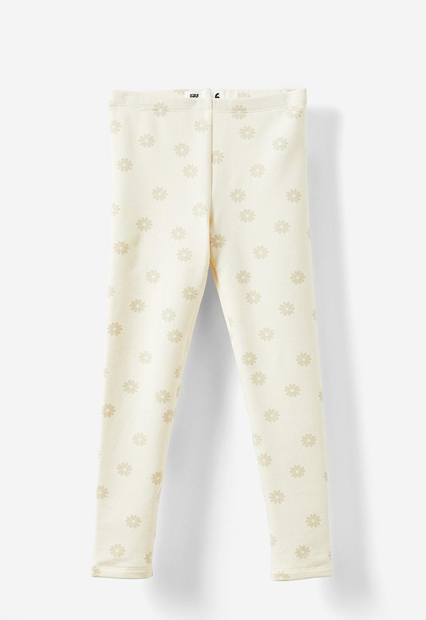 Cotton On - Maya fleece legging - dark vanilla/demi daisy