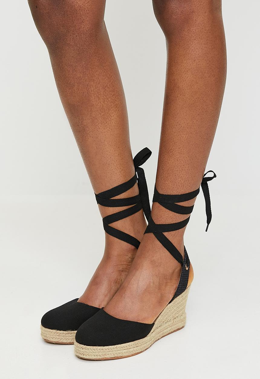 Madison® - Leena espadrille wedge - black