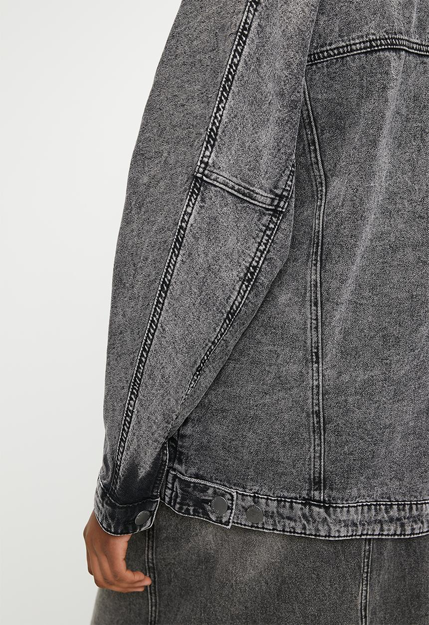 Superbalist - Denim trucker jacket - sulphur black