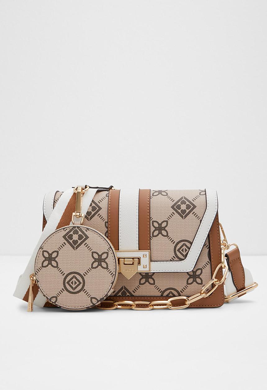ALDO - Travelly crossbody bag - brown overflow