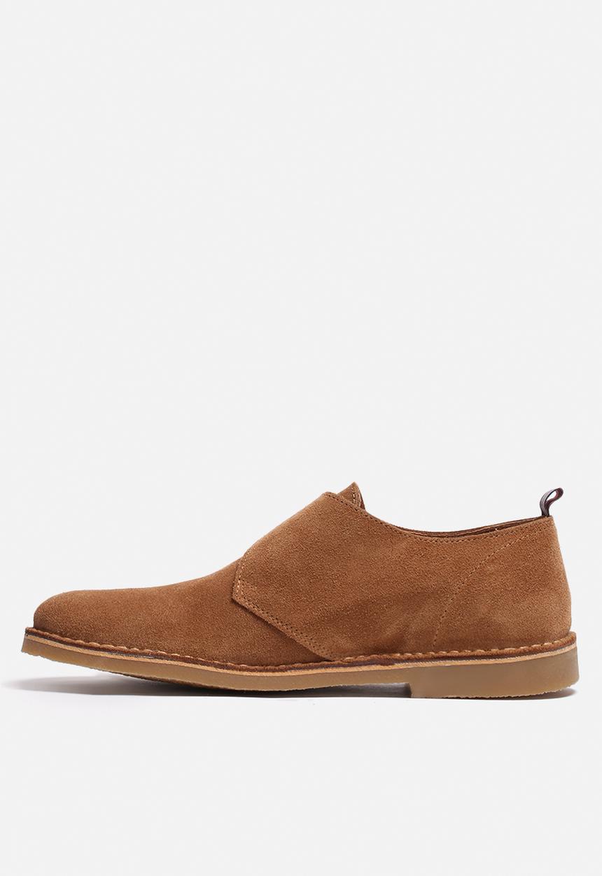 Selected Homme - Royce Light Suede Monk Shoe