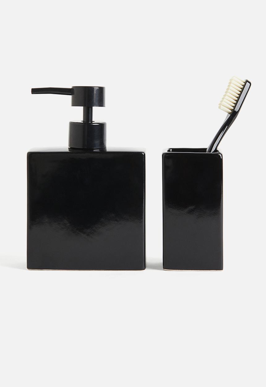 H&M - Stoneware soap dispenser - black