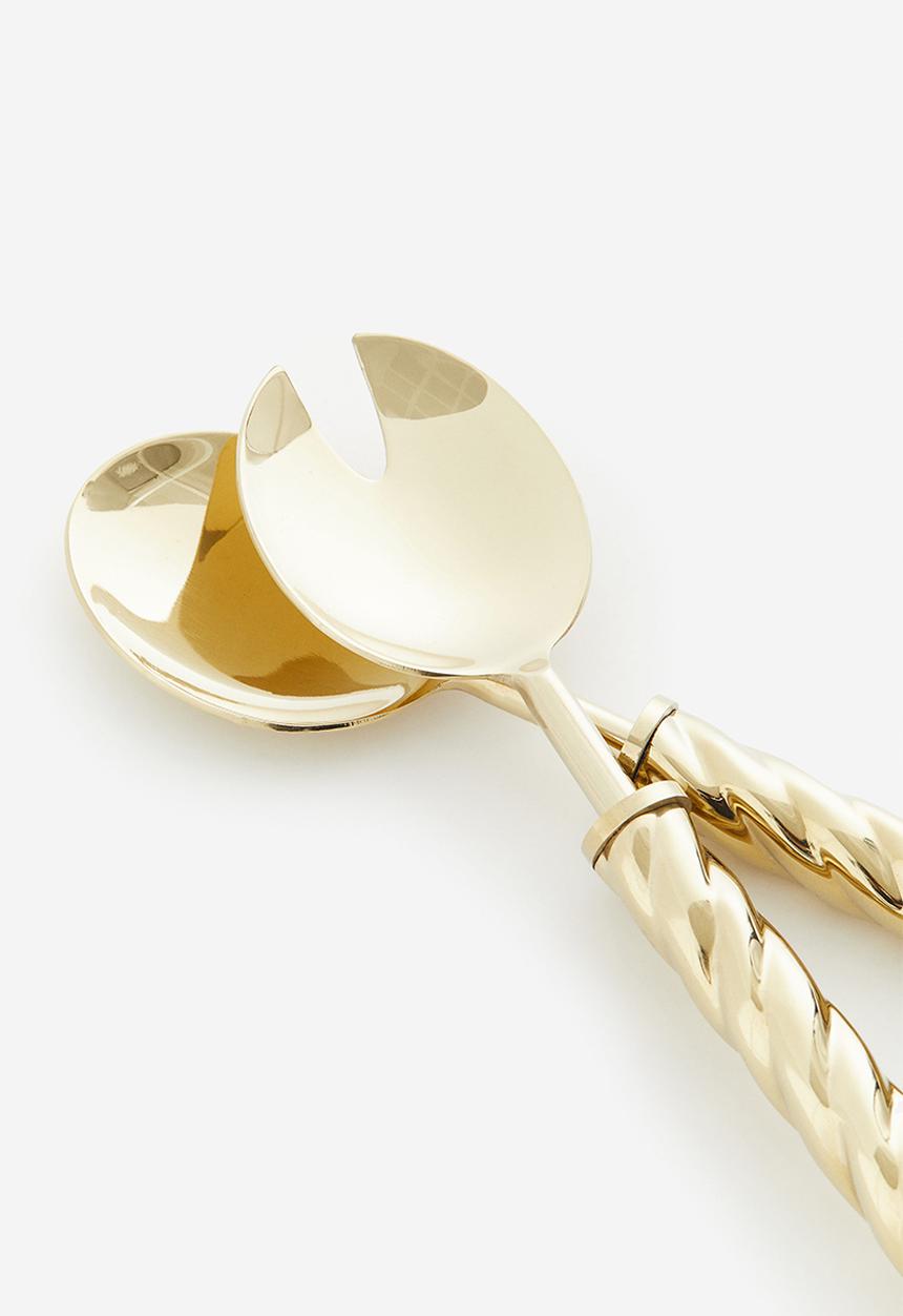 H&M - Metal salad servers - gold-coloured