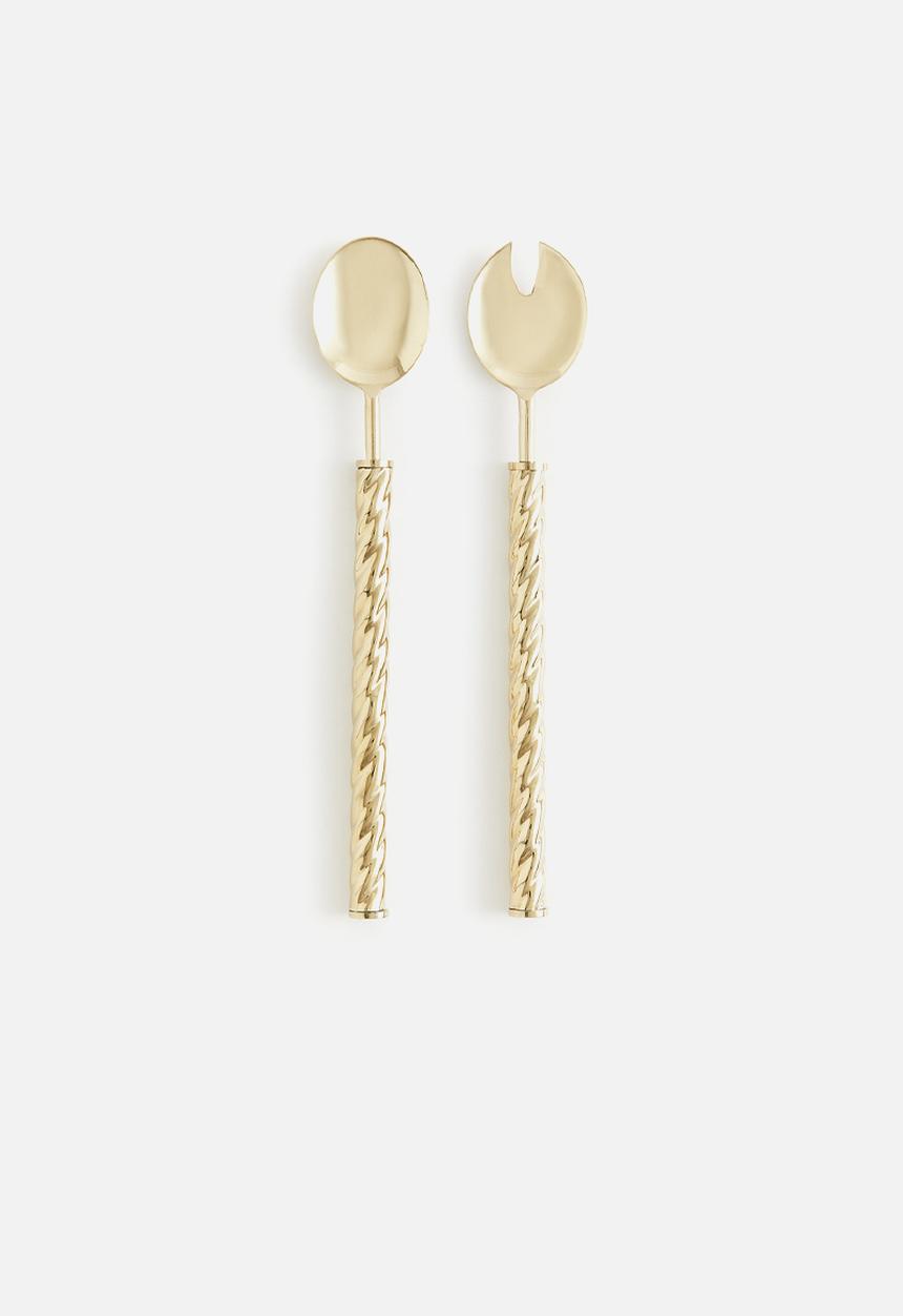 H&M - Metal salad servers - gold-coloured