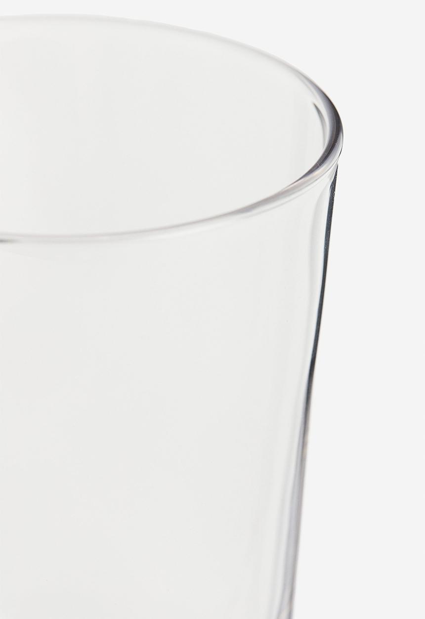 H&M - Tall glass tumbler - clear glass 