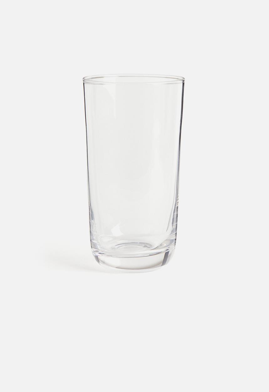 H&M - Tall glass tumbler - clear glass 
