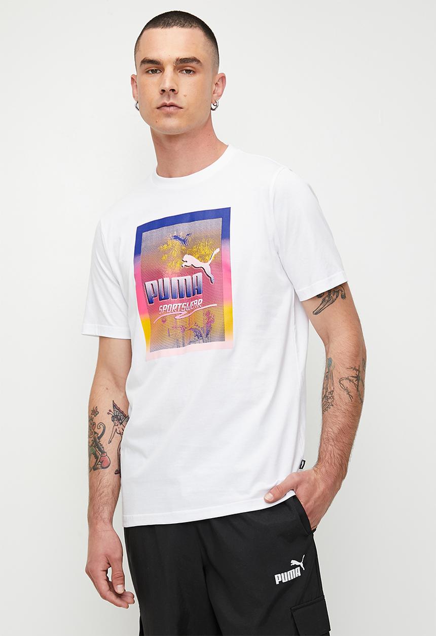 PUMA - Graphics Photoprint Tee M - Puma White