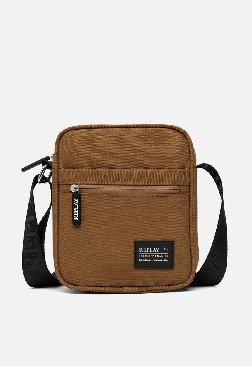 Replay - Polyester Oxford Cross Body Bag - Lt Brown Smoke