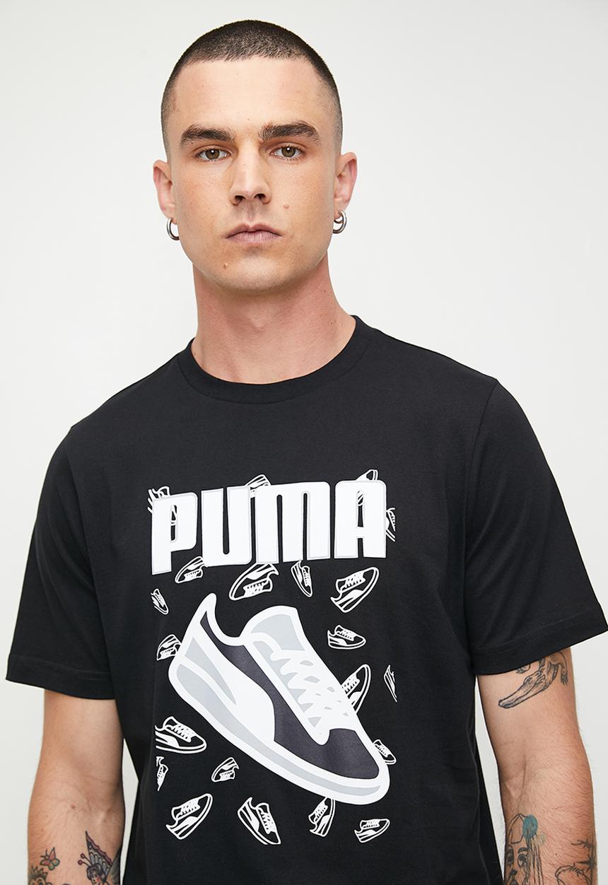 PUMA - Graphics Sneaker Tee - Puma Black