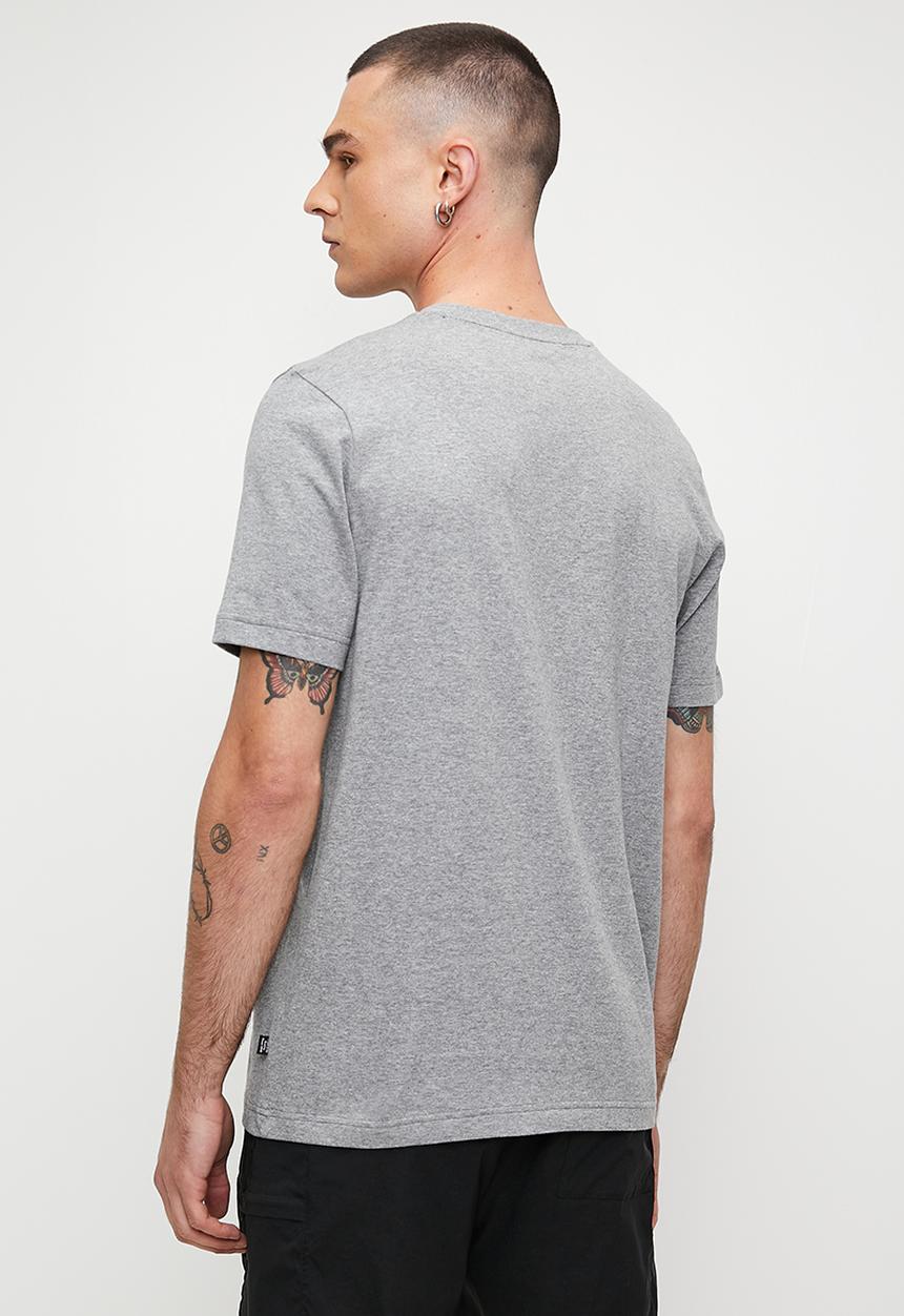 PUMA - Graphics Puma Wording Tee M - Medium Gray