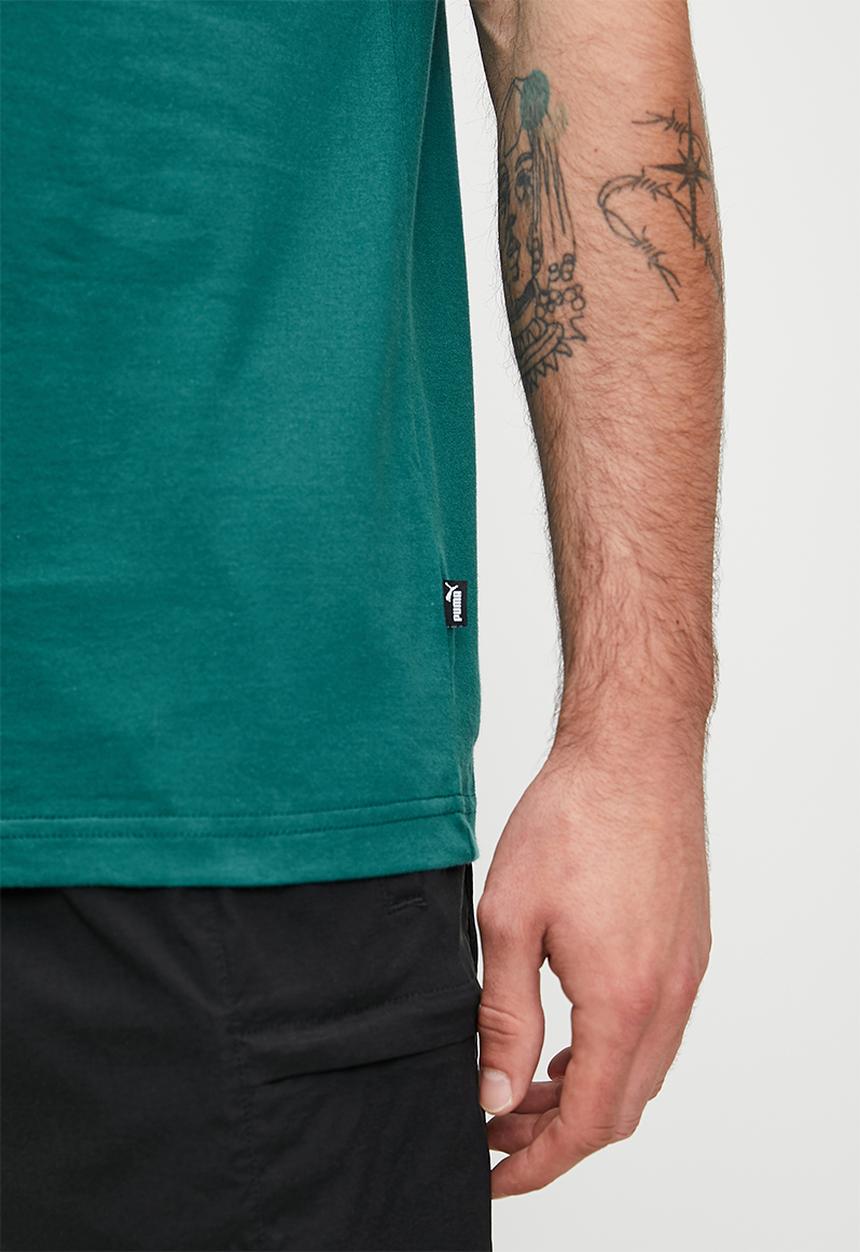 PUMA - Graphics Puma Wording Tee - Cold Green
