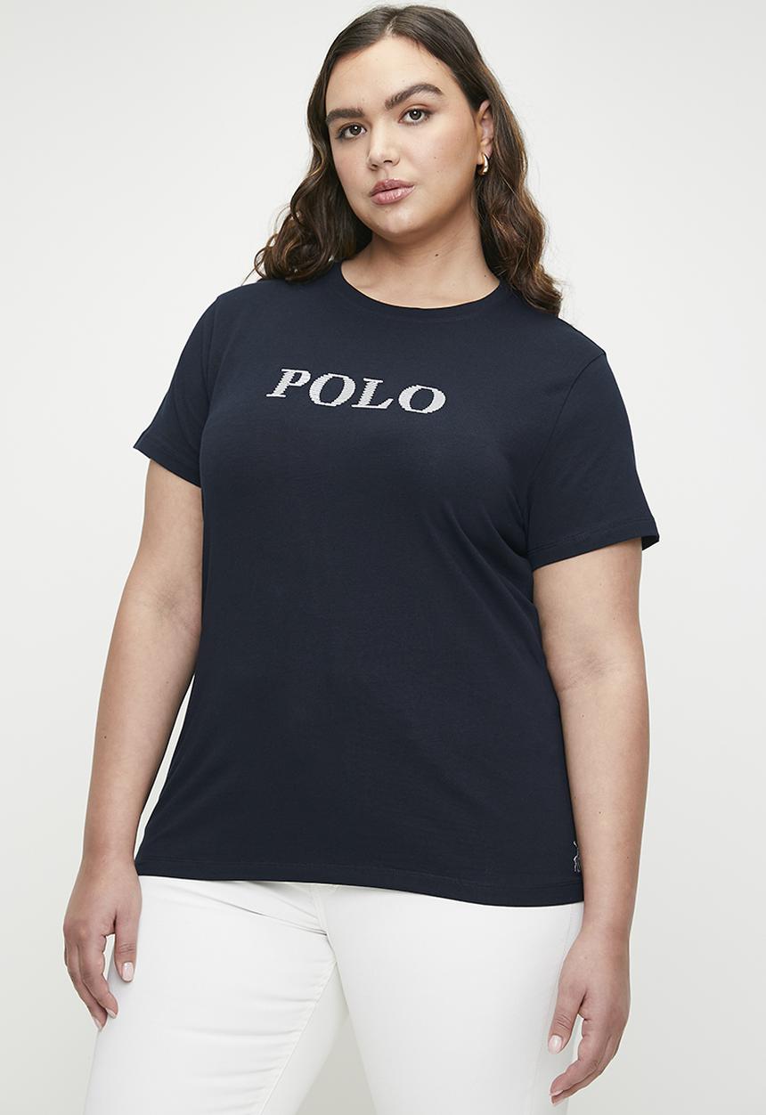 POLO - Plus Wmn Asha Embroidered Short Sleeve T-Shirt - Navy