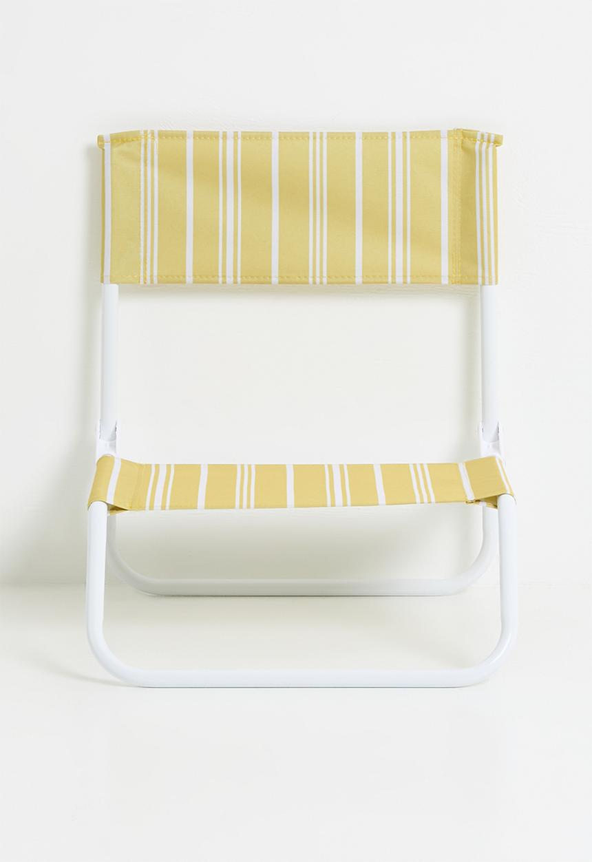 H&S - Folding beach chair - Yellow