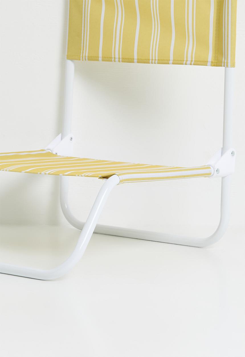 H&S - Folding beach chair - Yellow
