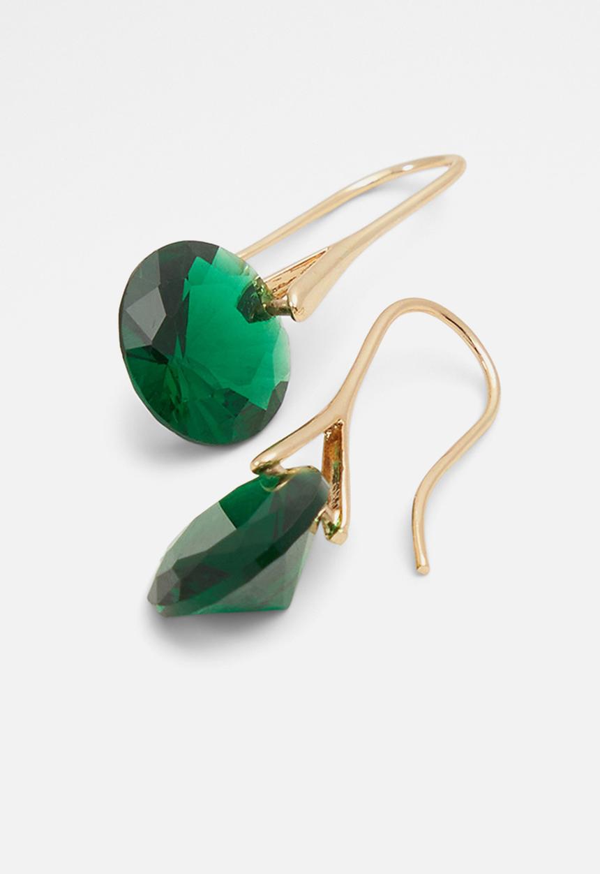 ALDO - Depson earrings - dark green