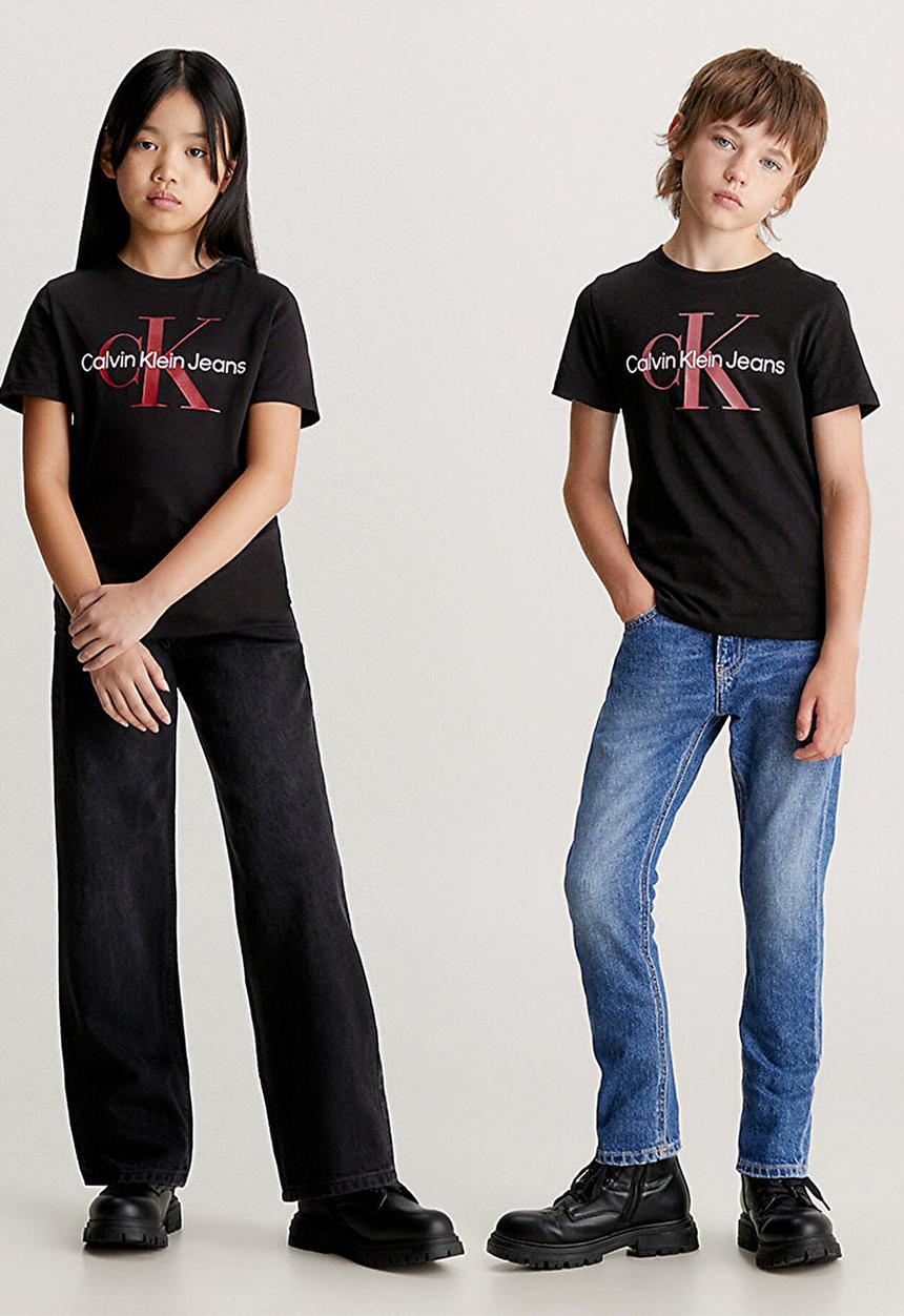 Calvin Klein - Ckjk ck monogram short sleeve T-shirt kids - ck black