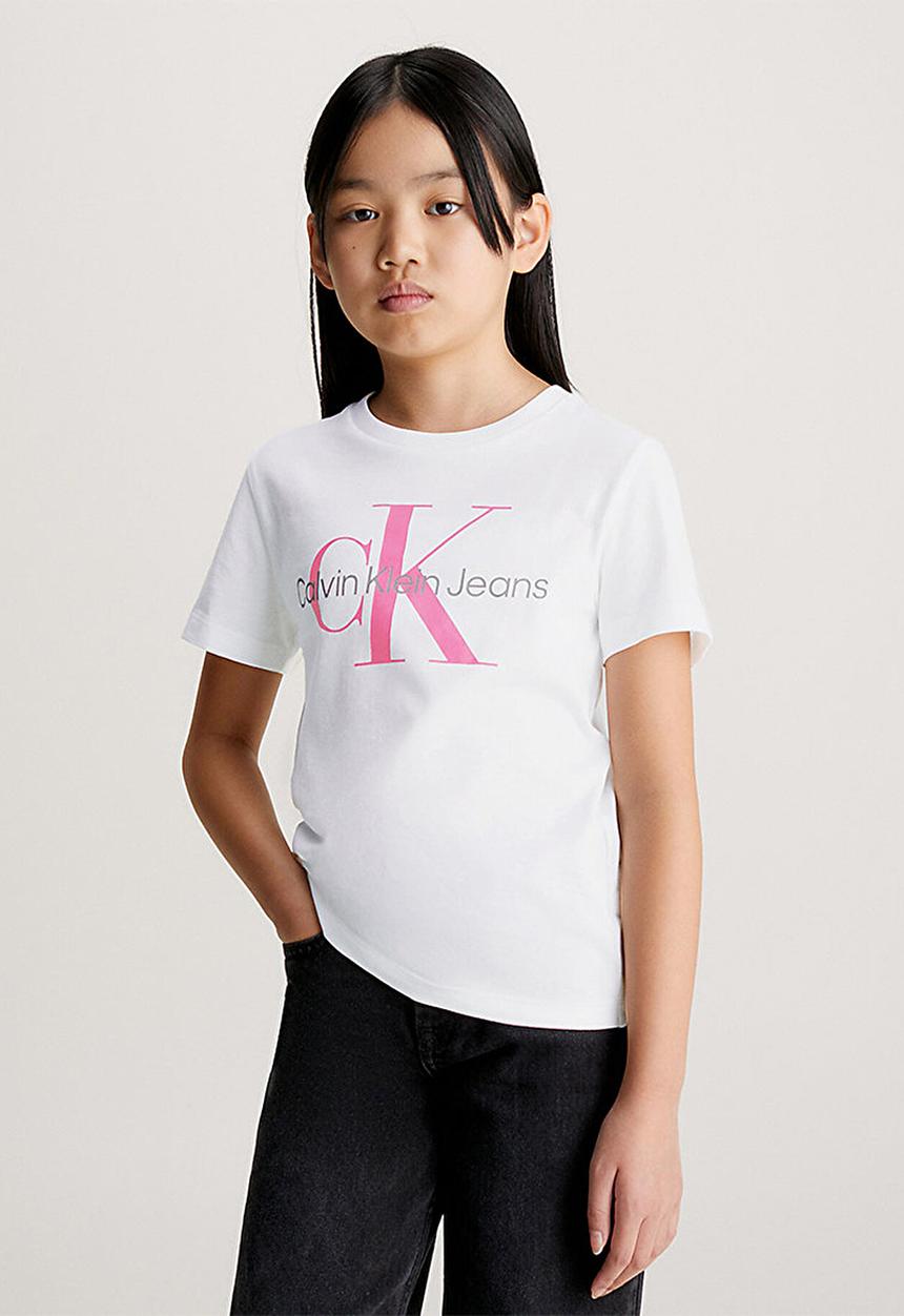 Calvin Klein - Ckjk ck monogram short sleeve T-shirt kids - bright white
