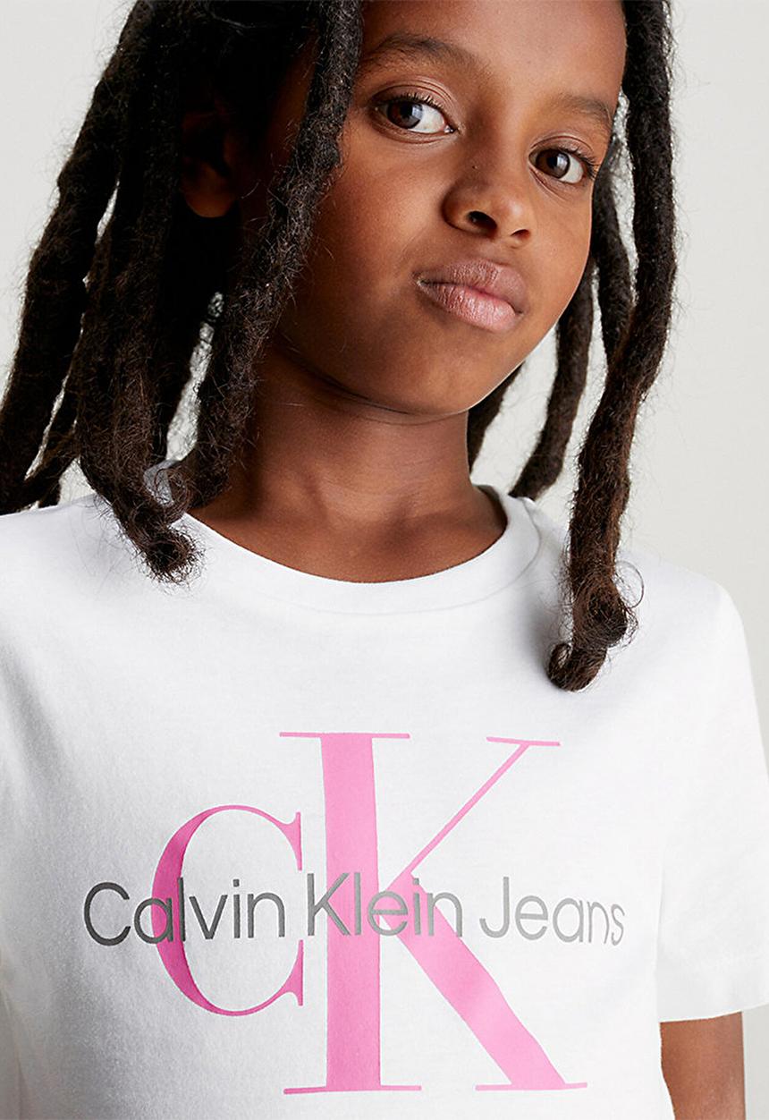 Calvin Klein - Ckjk ck monogram short sleeve T-shirt kids - bright white