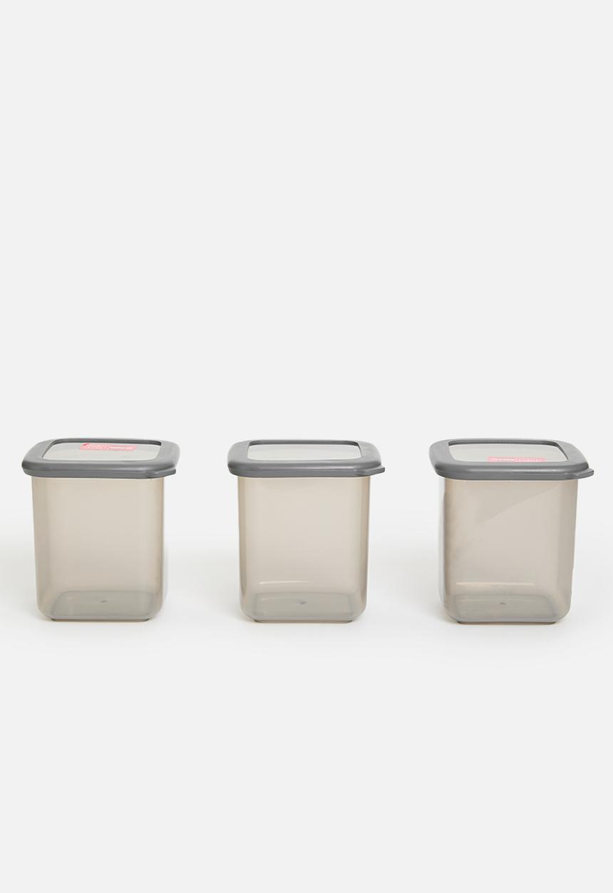 Excellent Houseware - Paka food storage set of 3 - Grey