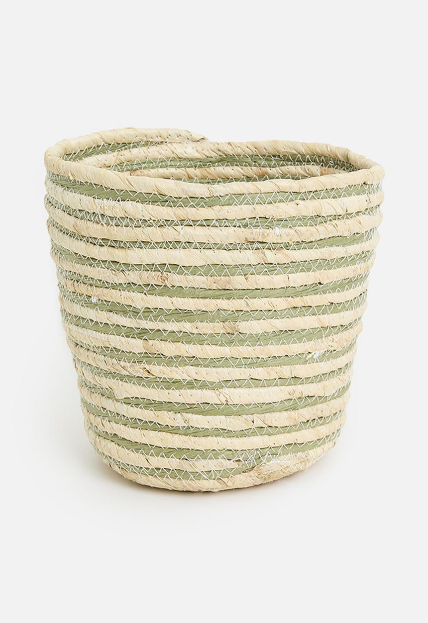 H&S - Straw Basket Set of 3