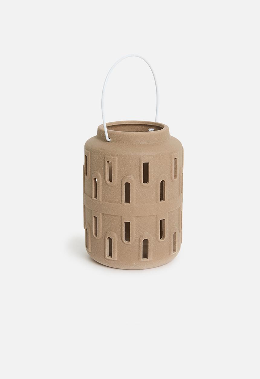 H&S - Holly lantern - Teracotta