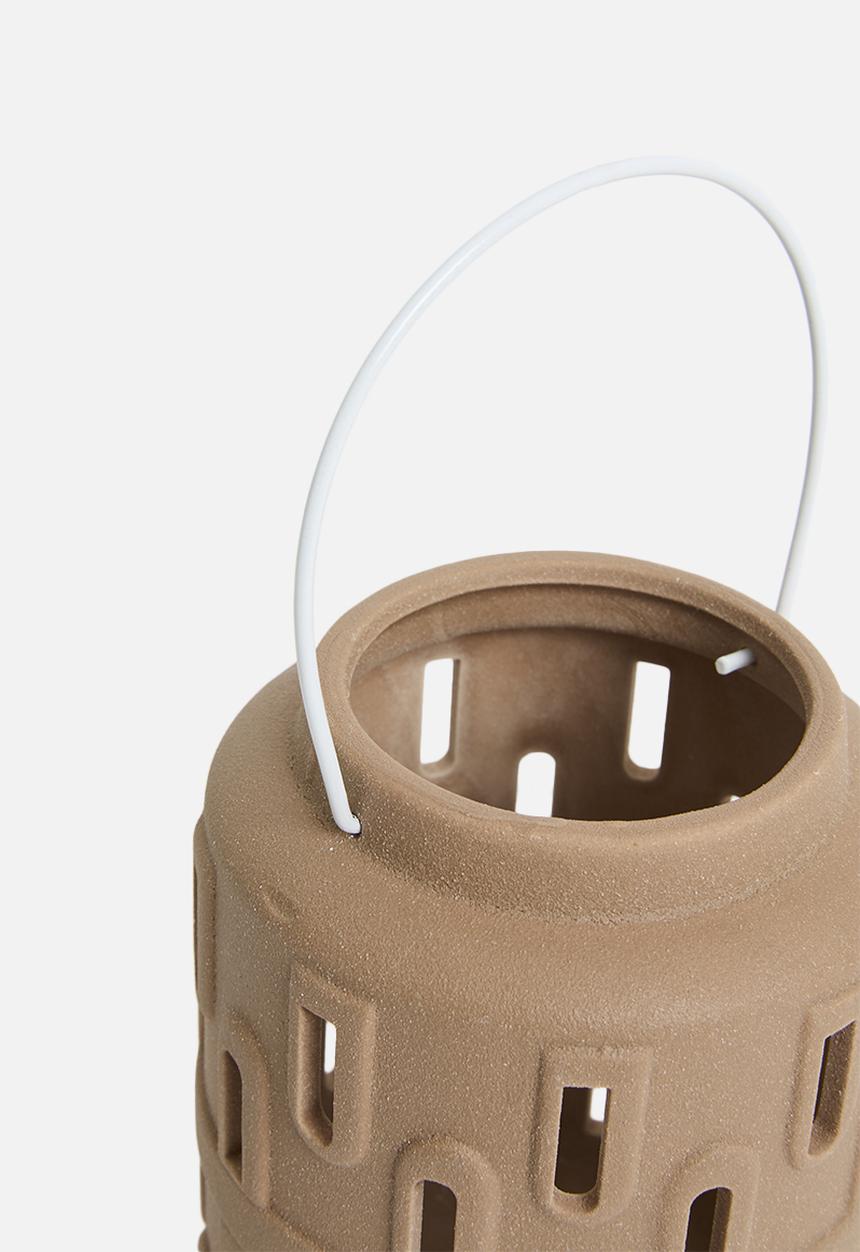 H&S - Holly lantern - Teracotta