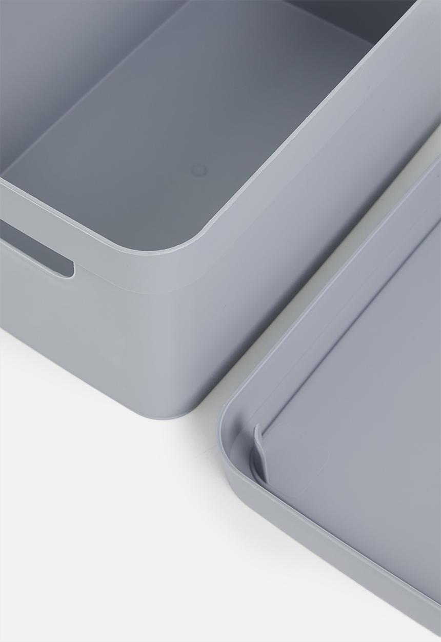 Storage Solutions - Stack storage box w lid - Grey