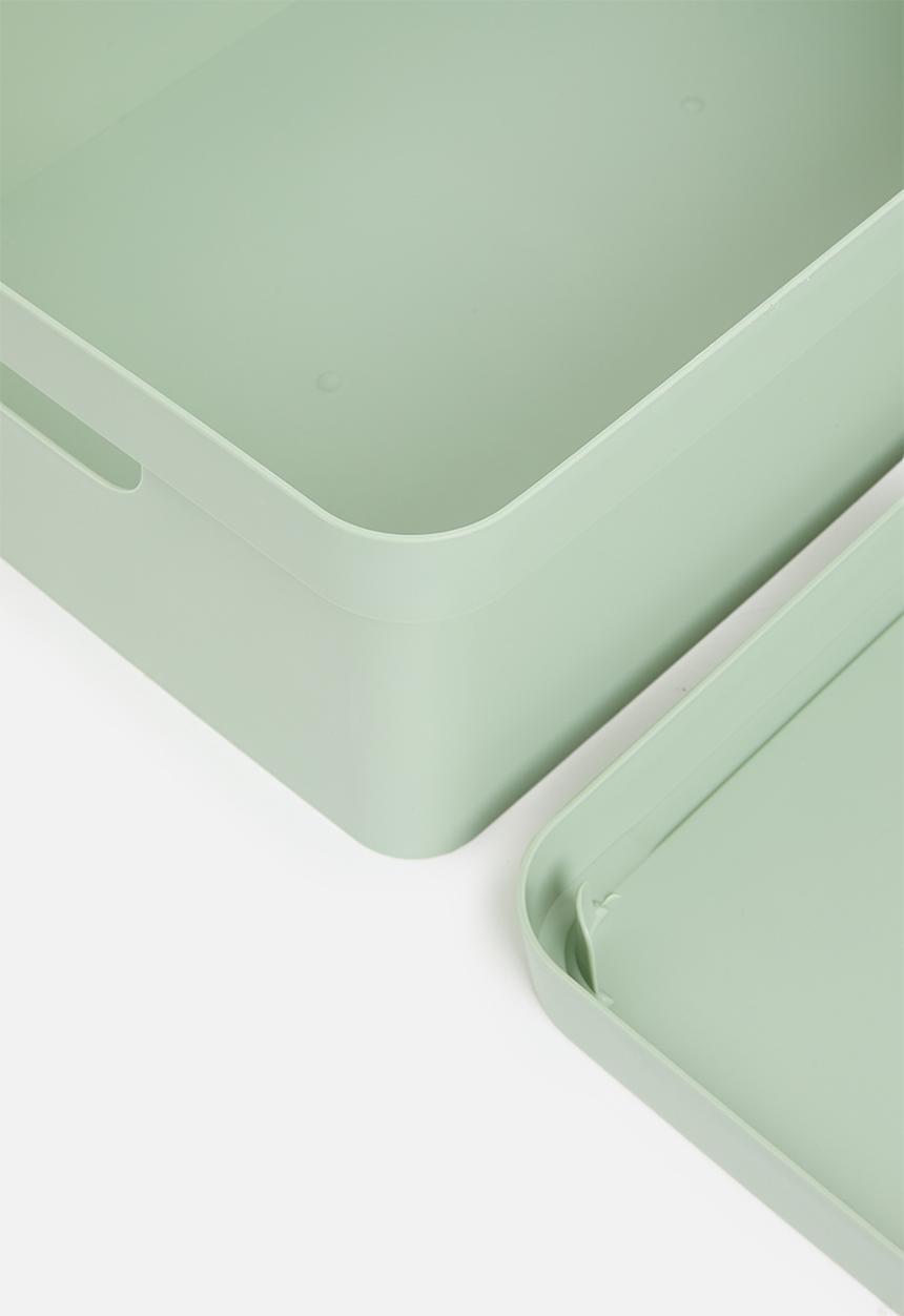 Storage Solutions - Stack storage box w lid - Green