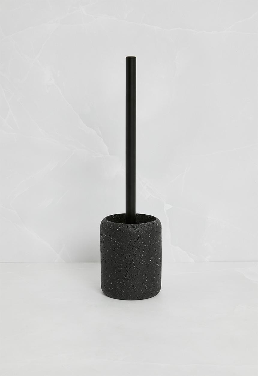 Sixth Floor - Terazzo Toilet Brush Holder - Black