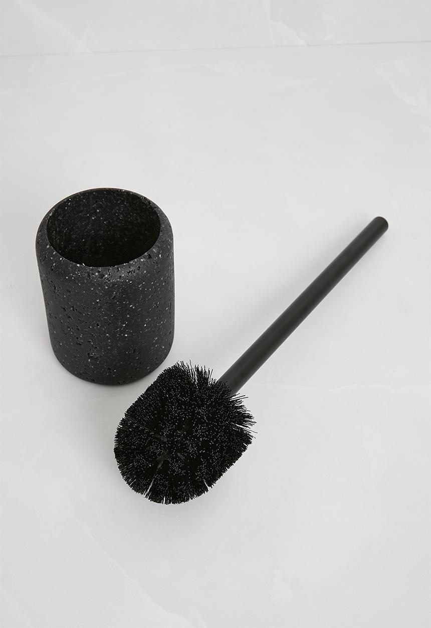 Sixth Floor - Terazzo Toilet Brush Holder - Black