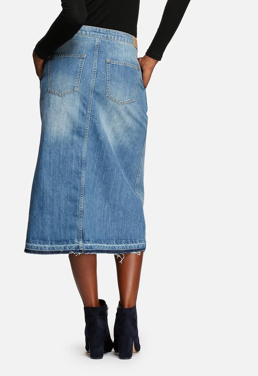 ONLY - Ashton Midi Denim Skirt