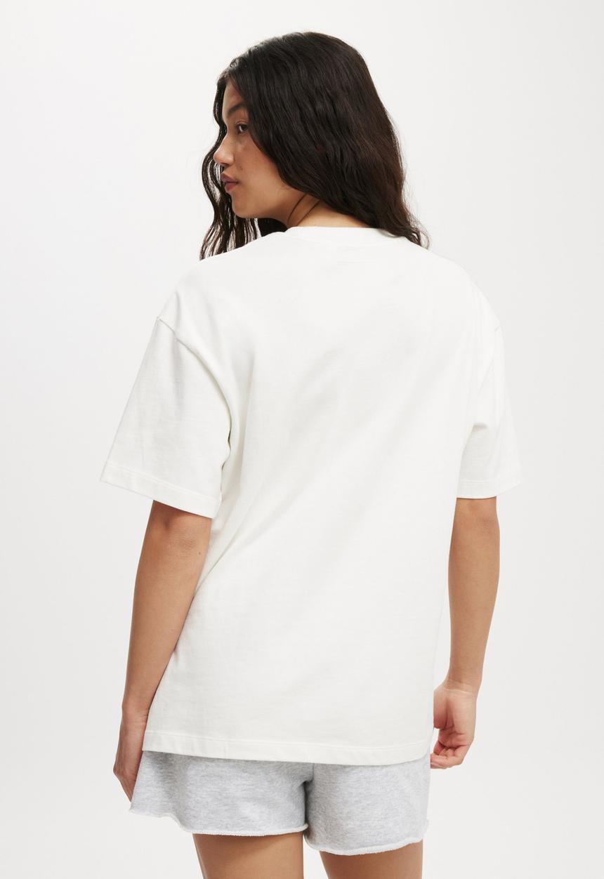 Cotton On - The Premium Boxy Graphic Tee - Est 1991/Vintage White