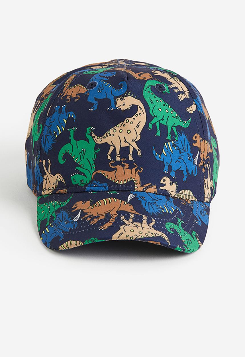 H&M - Printed cap - dark blue dinosaurs